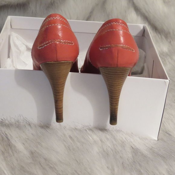 NINE WEST 'Dasher' pink peep toe pumps - Picture 3 of 10